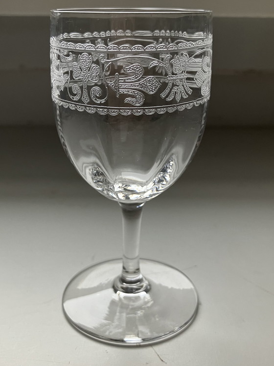Image 1 of 16x glaasjes Baccarat Chablis uit 1900 - 1906 niet gesigneerd