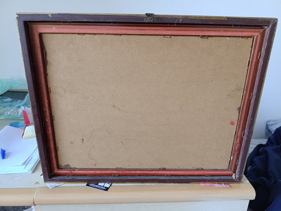 Image 1 of Oil painting Landscape with peasant women