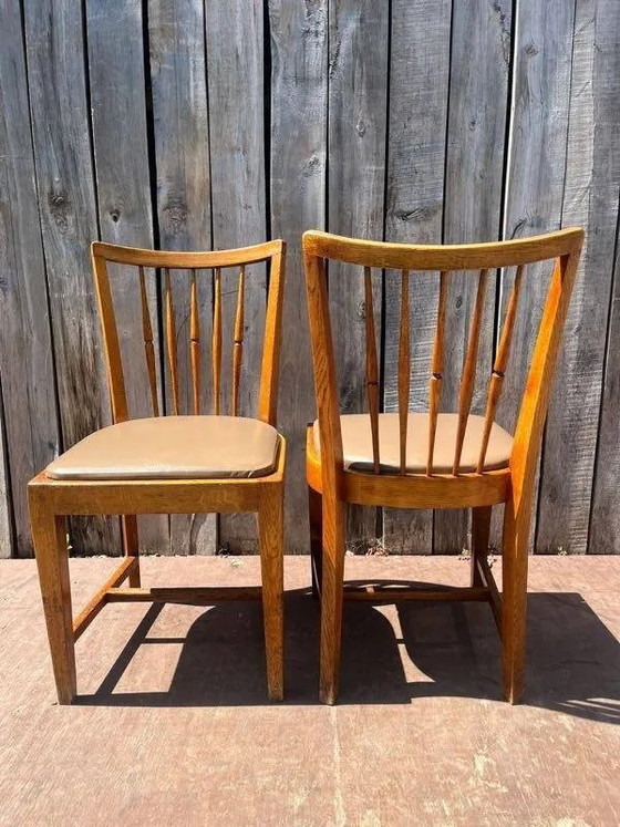 Vintage wooden dining chairs 1 of 26, Brown, Mid Century Modern (photo 8 of 11)