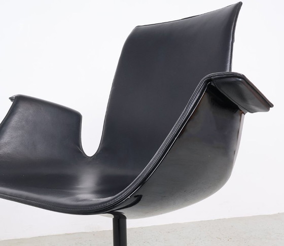 Image 1 of Sedia girevole Walter Knoll "The Bucket Chair", nera