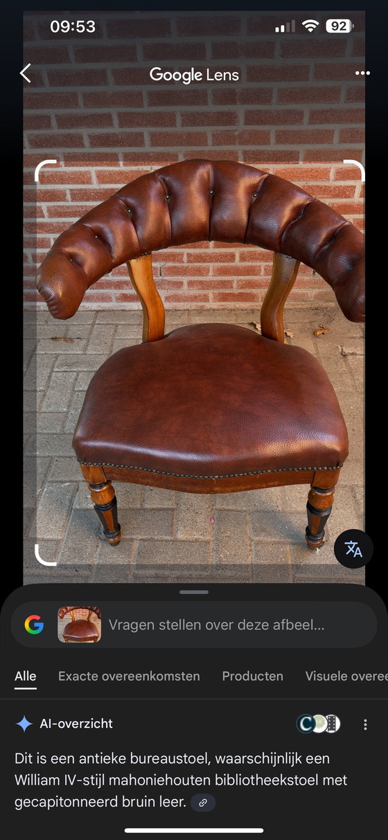 Image 1 of Sedia da capitano Antieke Guglielmo IV