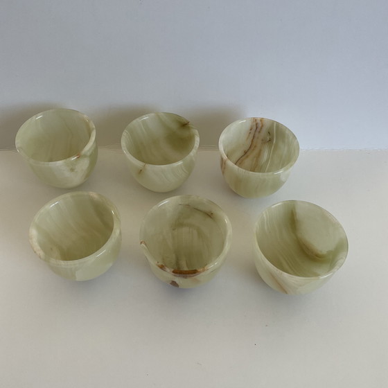 Image 1 of Vasos de chupito de piedra natural de ónix