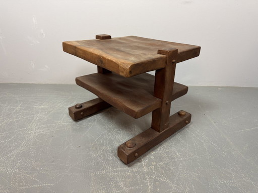 Tavolino brasiliano Wabi Sabi in stile brutalista di metà secolo, Brasile, anni '60.