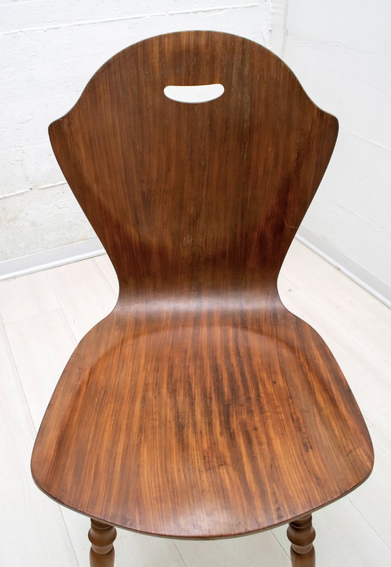 Image 1 of Sillas de madera curvada italianas de mediados de siglo según Carlo Ratti, años 50