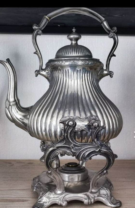 Image 1 of Engelse Shaw & Fisher Sheffield theepot 1835/72