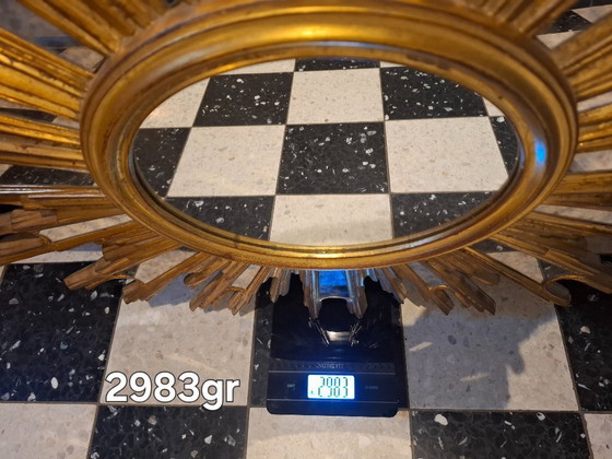 Image 1 of Specchio ovale da sole 86x66cm rara edizione Deknudt