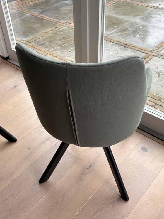 Image 1 of 6× Design Esszimmerstuhl Meijer – Stoff Villa Nova (Cambay Oregano)