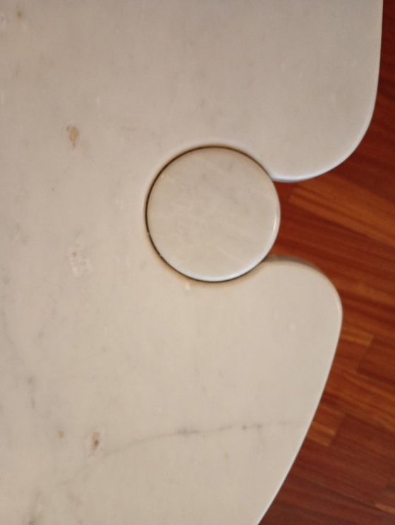 Image 1 of Grande Tavolo in marmo bianco di carrara di Mangiarotti per skipper