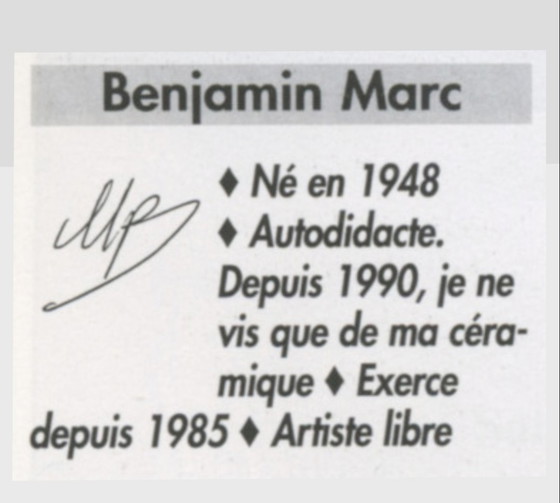 Image 1 of Ceramic wall vase by Marc Benjamin