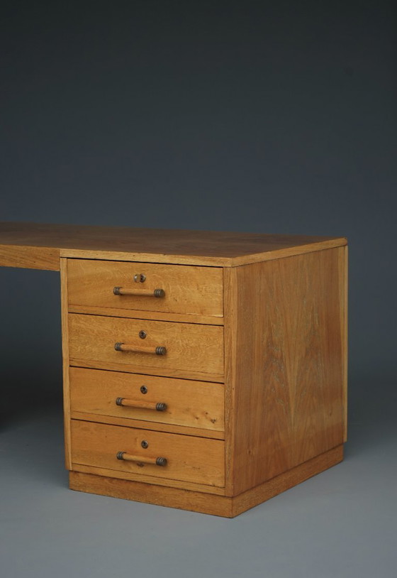 Scrivania francese Art Déco autoportante in legno di frassino, anni '30 – Scrivanie, Wood (photo 7 of 23)