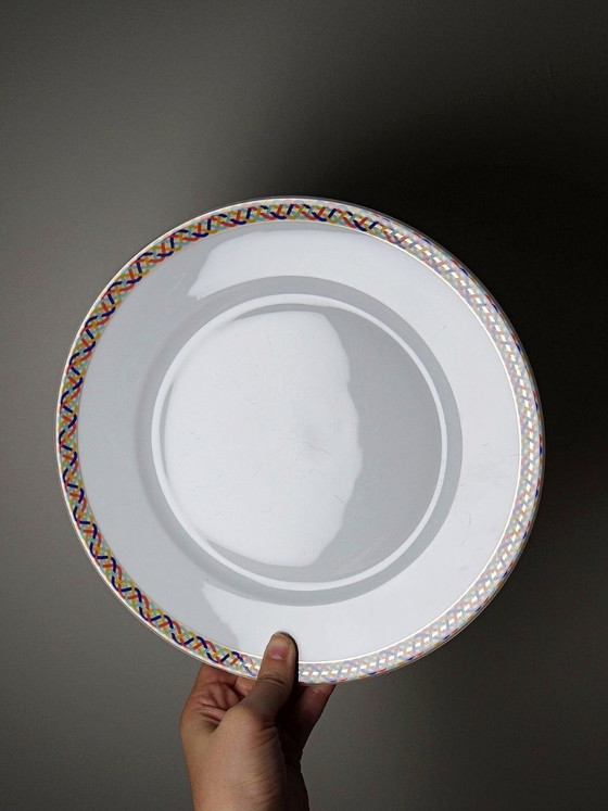Image 1 of Set of 6 vintage Limoges porcelain dinner plates by CH. Field Haviland