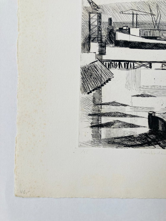 Image 1 of Jack Chambrin - Gravure vintage - Amsterdam