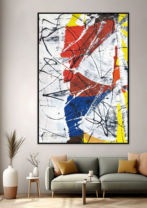 Jürgen Angeler - Rode Bloem - XXL – Schilderijen & Tekeningen, Canvas (photo 6 of 20)