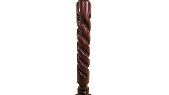 Image 1 of Antique mahogany Barley Twist Plant Stand