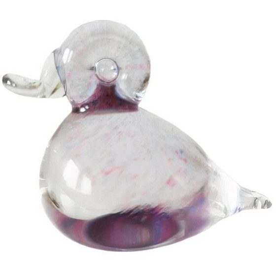 Vintage Mid-Century Pfeiffer Glass Duck Pastel Multicolour Bird Glass 1970s – Decorative Objects (photo 4 of 7)