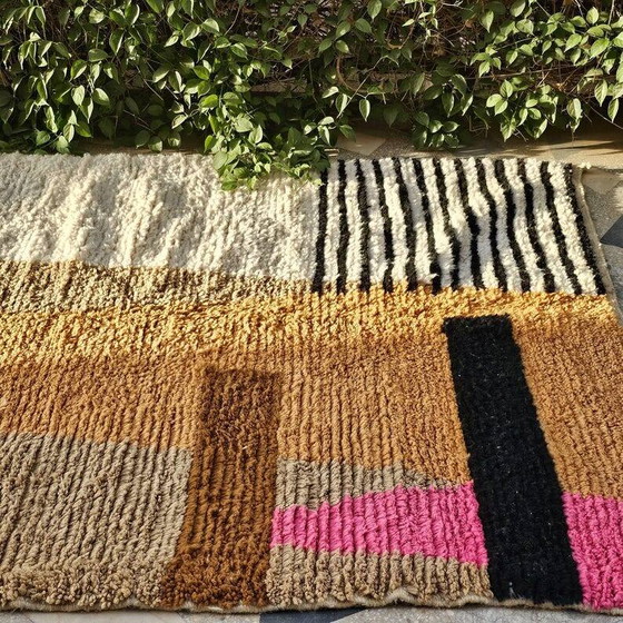 Handmade ecru rug with geometric patterns 200cm x 300cm – Rugs & carpets, Wool (photo 2 of 8)