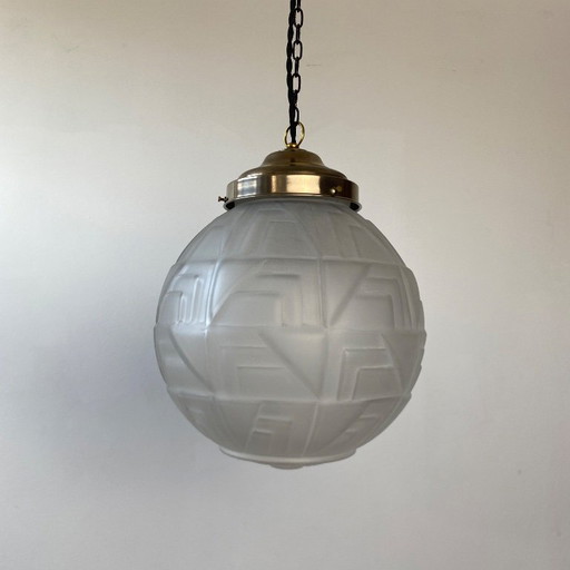 ALTE HÄNGELAMPE LAMPE ART-DECO VINTAGE
