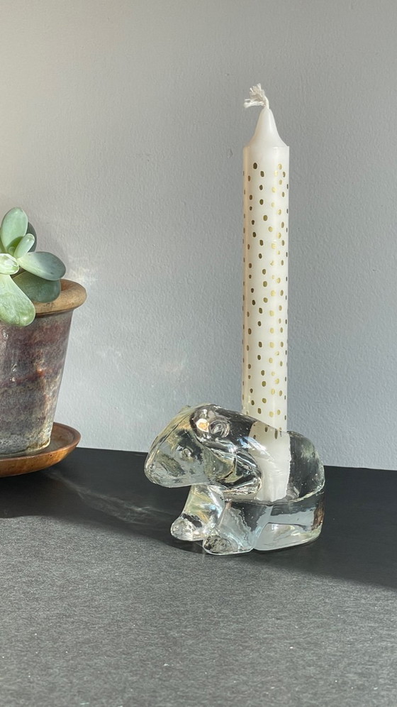 Image 1 of BOUGEOIR Ours Polaire CRISTAL Vintage