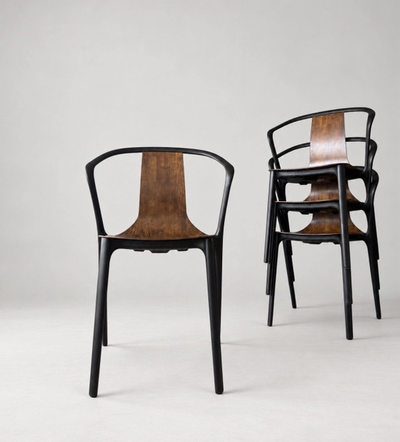 4x sedie di design Vitra Belleville Wood di Bouroullec – Sedie da pranzo, Legno (photo 14 of 15)