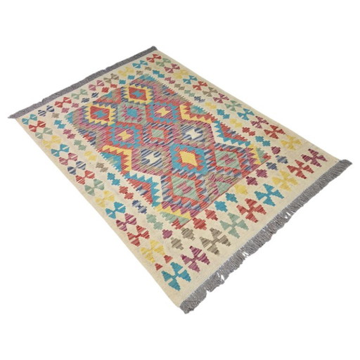 Antique Maimana Afghan Kilim – Hand-spun wool – Double-sided – 173 x 127 cm – vloerkleden en tapijten (photo 2 of 5)