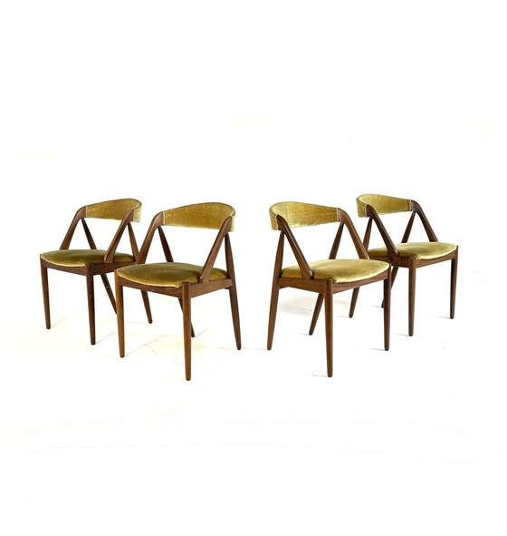 Image 1 of Set van 4 vintage eetkamerstoelen model 31, Kai Kristiansen ‘60