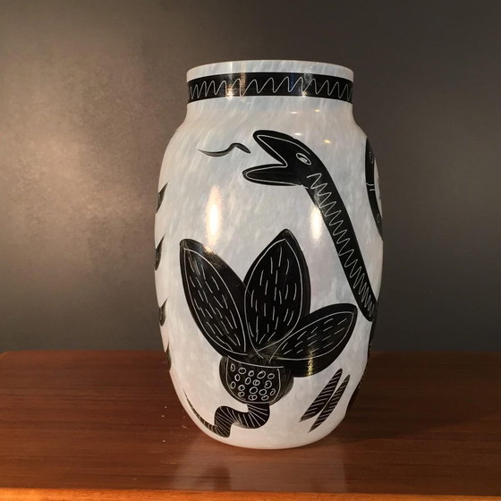 Caramba Vase by Ulrica Hydman-Vallien for Kosta Boda, Sweden, 1980s – Glass (photo 14 of 17)