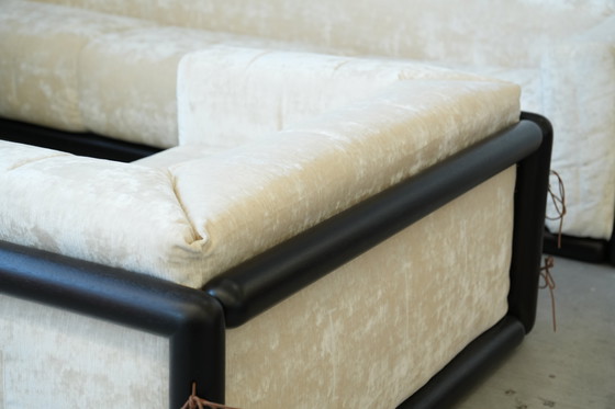 Image 1 of 1973 "Cornaro" Sofa & Fauteuil Set door Carlo Scarpa voor Gavina - Iconisch Italiaans Modernistisch Ontwerp