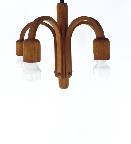 Image 1 of Lampe suspendue en teck, Domus