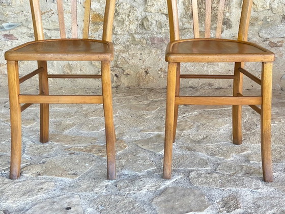 Image 1 of Vintage Bistro Chairs from Luterma, 1950s, Set of 2