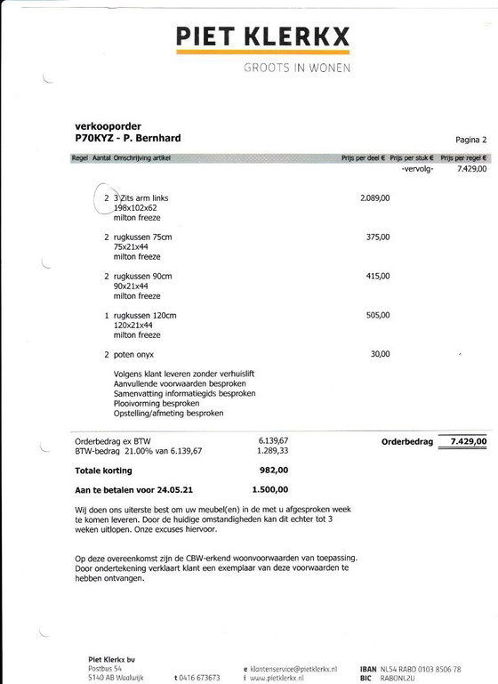 Image 1 of Design on Stock Ecksofa-Modell Aikon Lounge-Stoff Milton Freeze