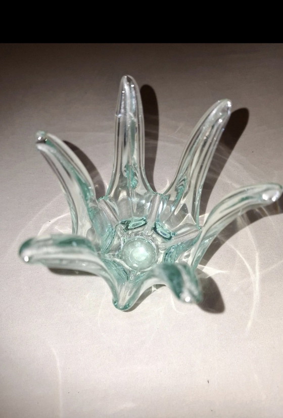Portavelas de cristal en un hermoso tono verde – Glass (photo 2 of 5)