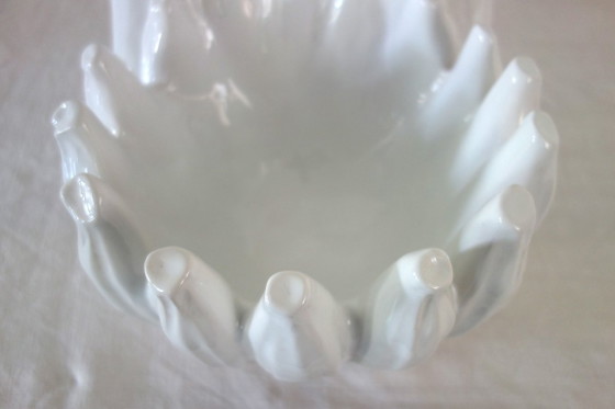 Image 1 of Vintage handcrafted ceramic plant pot, Italy