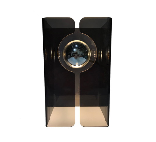 Lámpara de mesa vintage - Gris ahumado - Era espacial - 1970