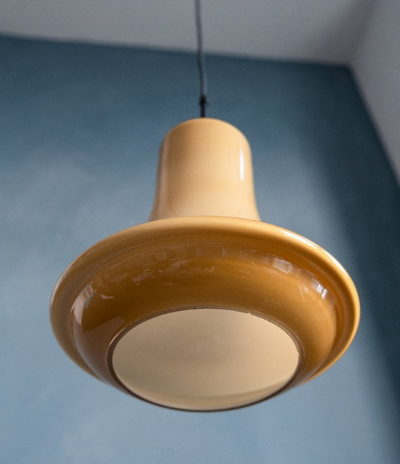 Image 1 of Rare lampe à suspension Flygsfors suédoise des années 1960 par Wiktor Berndt