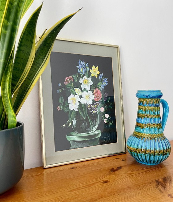 Image 1 of Nature morte vintage de fleurs