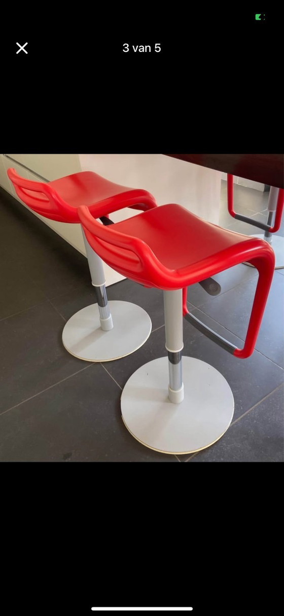 Image 1 of Segis Noon Barhocker, verstellbar, rot