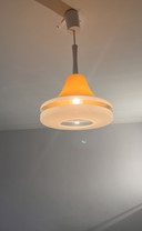 Lampe pendante rétro en verre