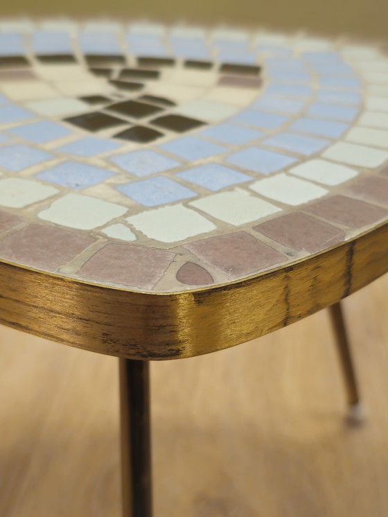 Image 1 of Vintage Mosaic Side Table Plant Table Table