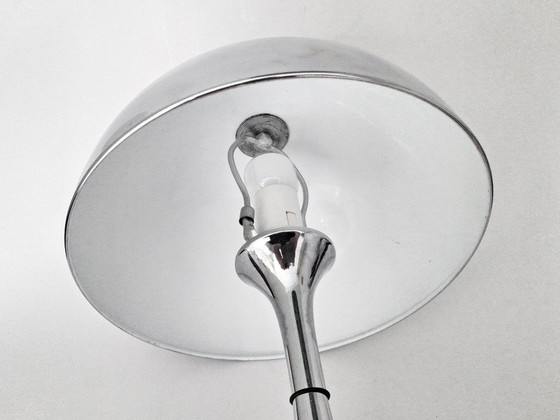 Image 1 of mushroom table lamp chrome