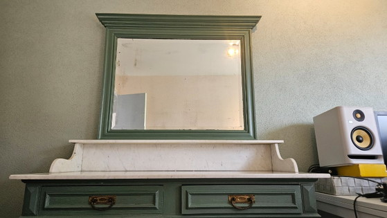 Antieke marmeren wastafelkast – Kaptafels, Glass, Marble (photo 9 of 36)