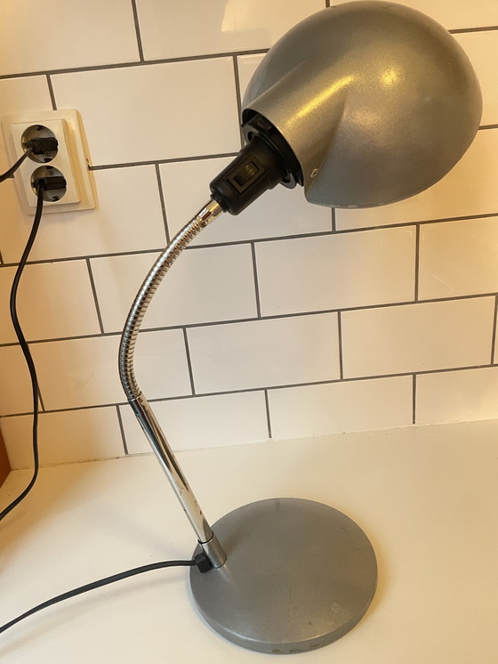 Image 1 of Lámpara Aluminor France. Lámpara de escritorio de diseño francés. Lámpara industrial.