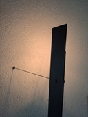 Lampada da parete Torchére, nero opaco, di Gilles Derain