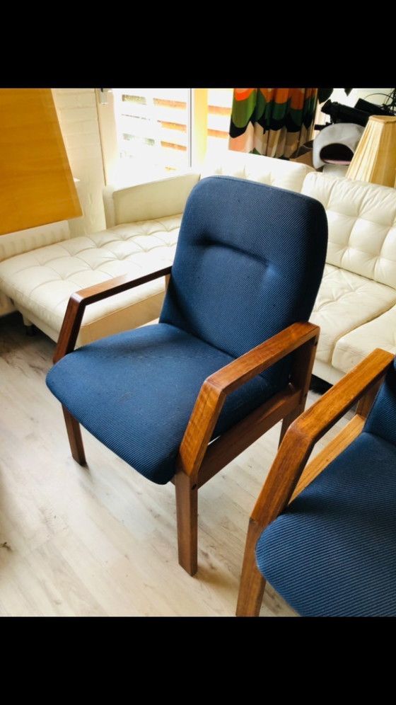 Image 1 of Midcentury fauteuil teak Deens design vergaderstoel 6 stuks 