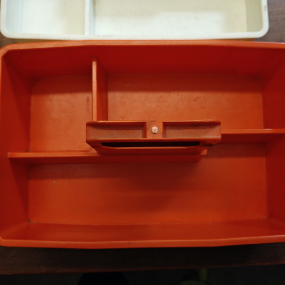 Image 1 of Vintage 1970s DBP Plastics Antwerp organizer box – Belgian space age design