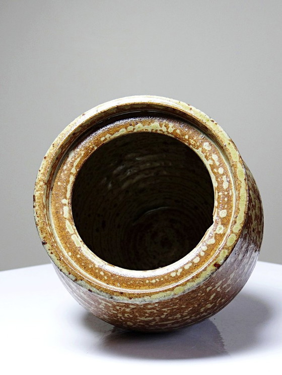 Image 1 of Rustic chic 50s-60s glazed stoneware box