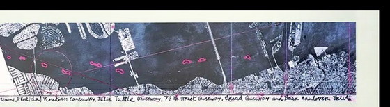 Image 1 of Christo - Surrounded Islands, 1983 - color offset - Miami/Florida