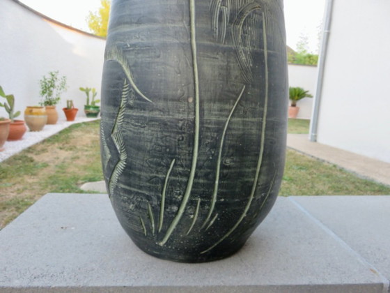 Image 1 of Important ceramic vase by Francisco Figueras, Catalonia, Spain