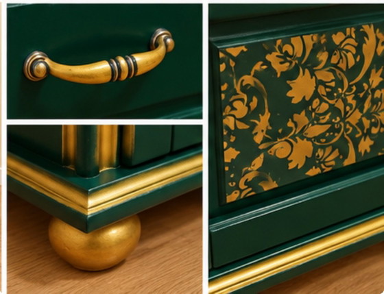 Elegante Vintage Nachtkastjes – Hout (photo 5 of 5)