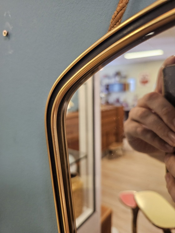 Image 1 of Specchio d'epoca Specchio da parete Ottone Nero