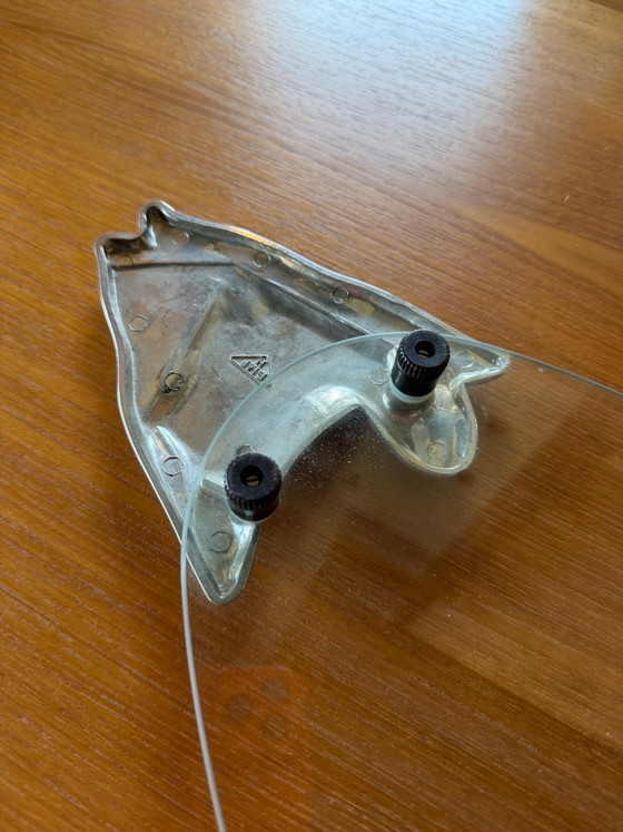 Plateau poisson vintage en verre par BMF Fritz Nagel, Accessoires de table, Métal, Argenté (photo 5 sur 9)
